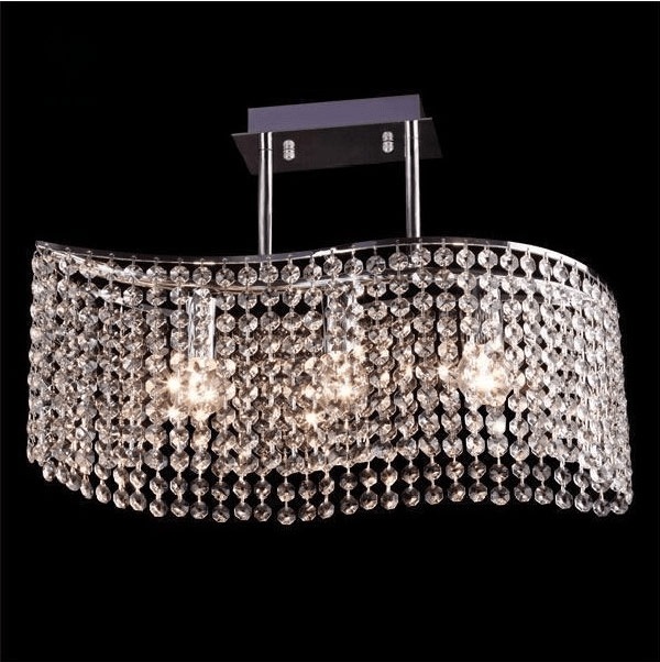 lampa-wisząca-kryształowa-podłużna-chromowa-trzypunktowa-tania-ROSS Żyrandol kryształowy wiszący nowoczesny chrom