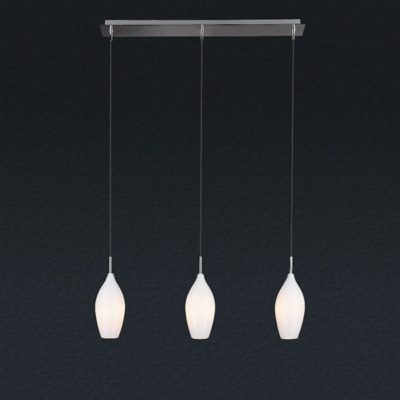 Lampa wisząca podłużna biała