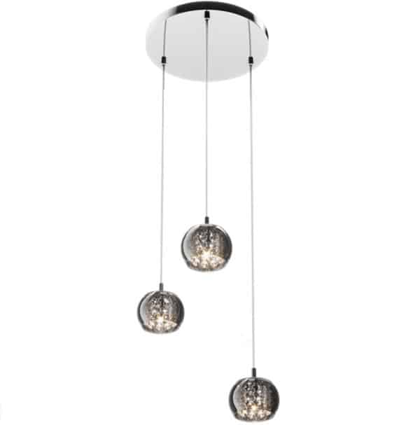 lampa-wisząca-kryształow-trzypunktowa-chrom-CRYSTAL-3 Nowoczesna lampa wisząca kryształowa CRYSTAL 3