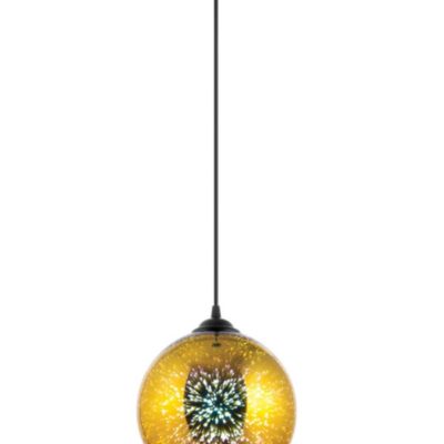 Lampa Wisząca W-103/300 Złoto 3D