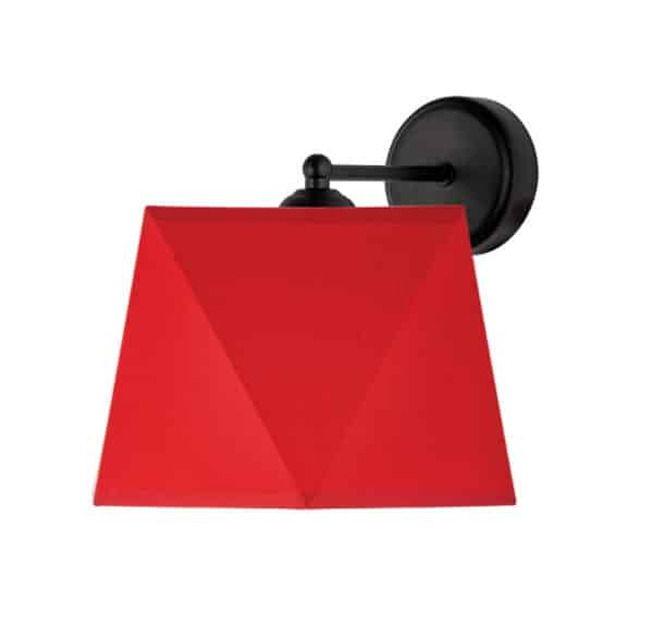 kinkiet-noowczesny-modelowy-jednopunktowy-czarny-czerwony-K-1202-1-RED Kinkiet 1202/1 BAKARO RED