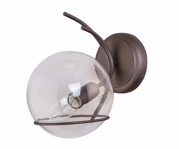 kinkiet-nowoczesny-brązowy-kula-jednopunktowy-k-GH-90807-1 Kinkiet K-GH 90807/1 Brązowy Mat