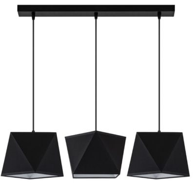 Abażur Wiszący W-L 1202/3 Bakaro Czarny