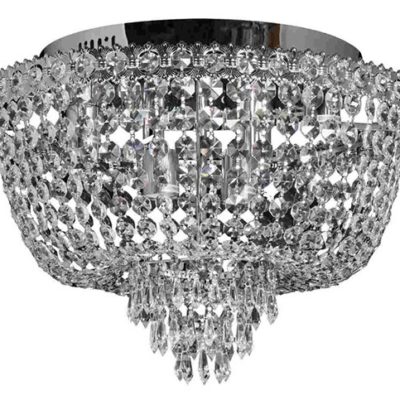 Plafoniera Kryształowa P-E 1498/6 Chrom