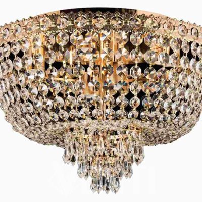 Plafoniera Kryształowa P-E 1498/6 Złoty