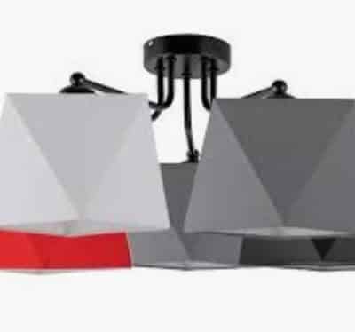 Abażur Wiszący W-1202/5 Bakaro kolorowy BRW czarny czerwony szary biały