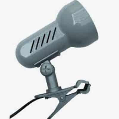 Lampa Biurkowa BKZ Szary żabka spinacz