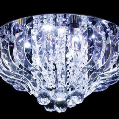 Plafoniera Kryształowa LED P-S 0835/4+4 Chrom z pilotem