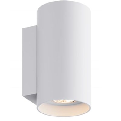 Lampa wewnętrzna kinkiet biały 2 punktowy LAMPA WEWNĘTRZNA (KINKIET) ZUMA LINE SANDY WL ROUND WALL 92695 WHITE