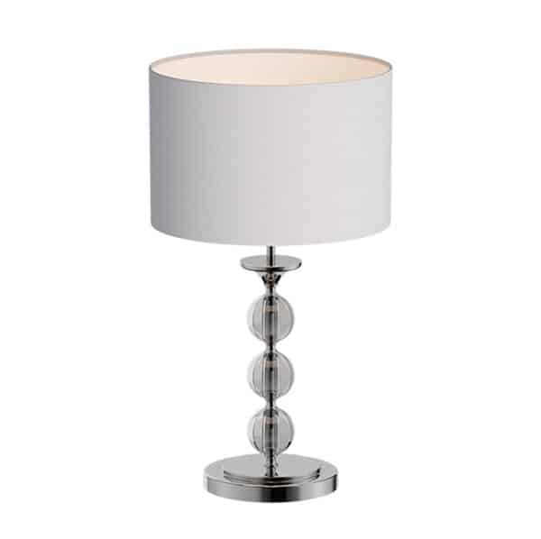lampka-biurkowa-nocna-dekoracyjna-jednopunktowa-biały-abażur-REA Lampka biurkowa biała LAMPA WEWNĘTRZNA (STOŁOWA) ZUMA LINE REA TABLE RLT93163-1W (WHITE)