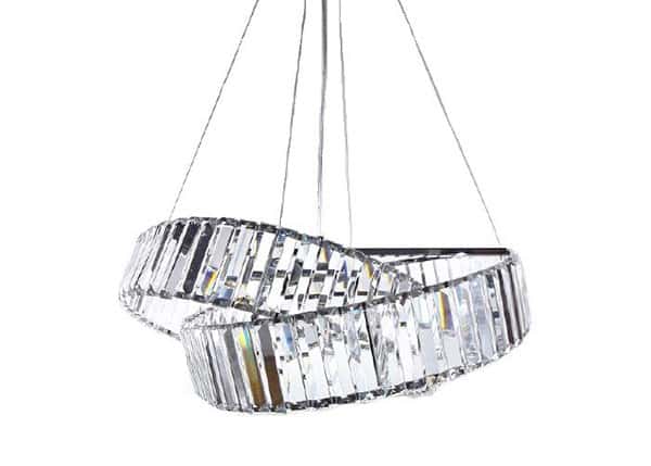 lampa-wisząca-kryształowa-chromowa-czteropunktowa-RING-ORBIX-4 Lampa wisząca kryształowa K9 30% PbO RING pierścienie lampa z możliwością regulacji