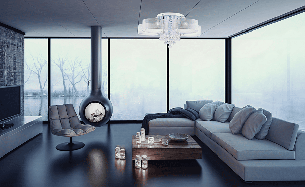 nowoczesna-lampa-LED-krysztalowa-5-punktowa-biala-siatka-DRS8006-5-WH-NET-2